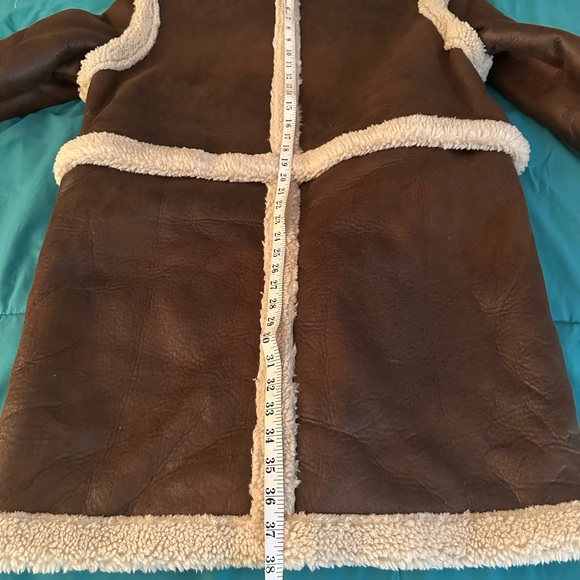 4 In 1 Shearling Faux Leather Long Coat - NWT!!! - Picture 10 of 15